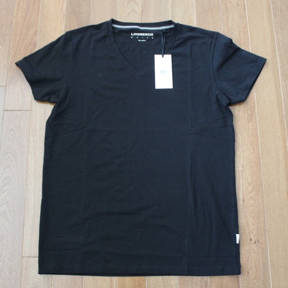 NWT Mens Lindburgh Short Sleeve Tee-Shirt Athletic‎ Black Golf XXL